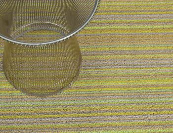 Shag Citron Skinny Stripe In/Outdoor Floor Mat by Chilewich image