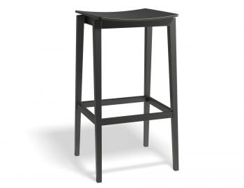 Stockholm Stool Black Stained Beechwood by Mads Johansen for TON image