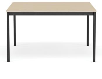 Base Table in Lacquered Oak with Black Plywood Edge and Black Legs by Muuto  image