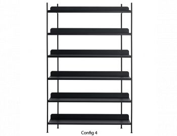 Compile Shelving System in Black by Cecilie Manz for Muuto image