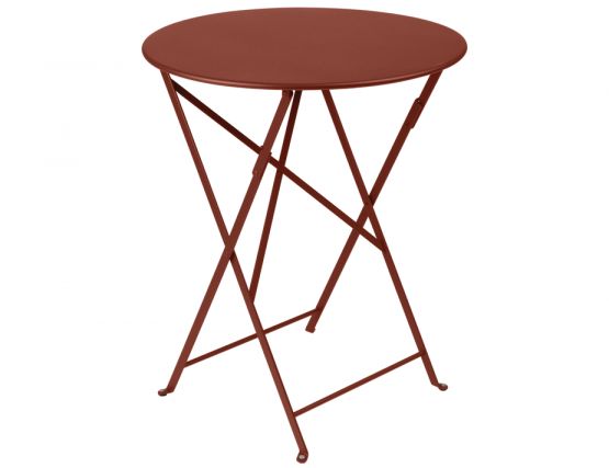 C125034024 Bistro Table Round 60 Red Ochre