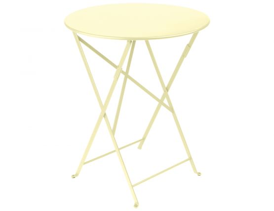 Fermob Bistro Table Round 60 Frosted Lemon