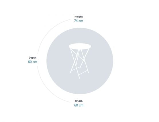 Fermob Bistro Table Roundspecs