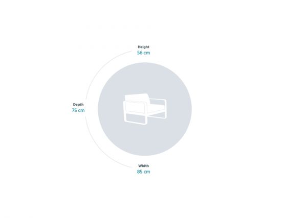 Bellevie Armchair Measurments