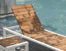 Teak Sunlounge Outdoor Use