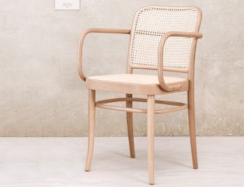 811 Hoffmann Natural Armchair with Cane Seat and Cane Backrest by TON image