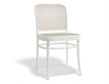 811 Hoffmann White Dining Chair with Cane Seat and Backrest by TON image