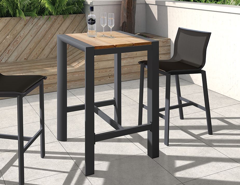 Outdoor Solid Teak High Bar Table