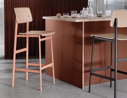 Loft Stool_0001_Loft Bar Stool Dusty Rose Black E27 Terracotta Corky Closer Org