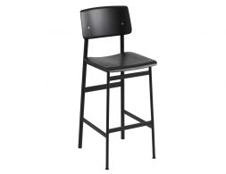 Loft Stool_0014_Loft Bar Stool 75 Black Black Muuto 5000x5000 Hi Res