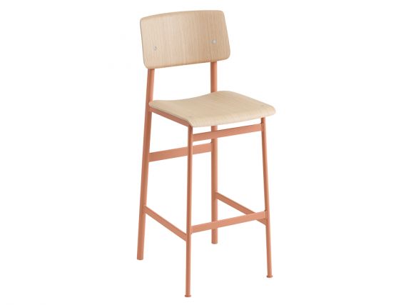 Loft Stool_0008_Loft Bar Stool 75 Dusty Rose Oak Muuto 5000x5000 Hi Res