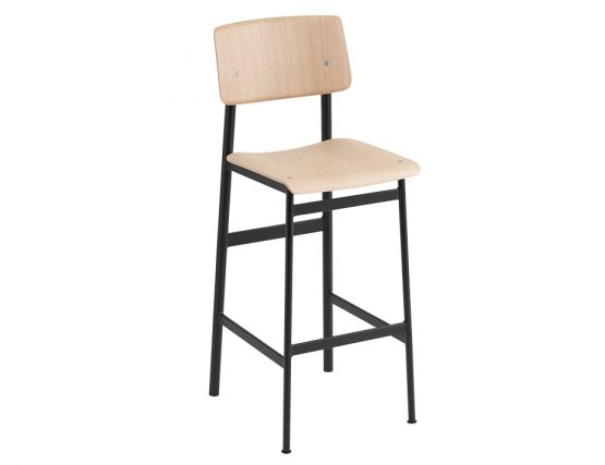 Loft Stool_0013_Loft Bar Stool 75 Black Oak Muuto 5000x5000 Hi Res