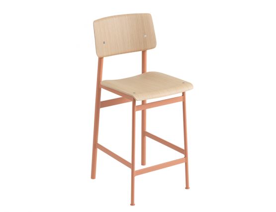 Loft Stool_0019_Loft Bar Stool 65 Dusty Rose Oak Muuto 5000x5000 Hi Res