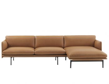 Outline Leather Chaise Sofa by Anderssen & Voll Muuto image