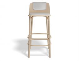 Split Barstool 75cm Pad Beechnatural Fargo701 Front