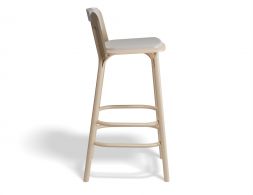 Split Barstool 75cm Pad Beechnatural Fargo701 Side