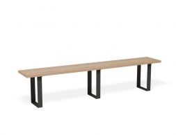 Odense Bench 210 Black Legs Modern