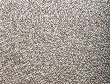 Paddington Silver Round Wool rug  image