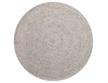 Paddington Silver Round Wool rug  image