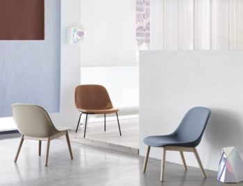 Fiber Lounge Chair with Wood Base by Iskos Berlin Muuto image