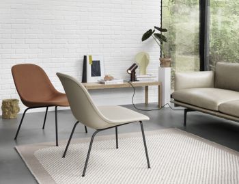 Fiber Lounge Chair with Tube Base by Iskos Berlin Muuto image