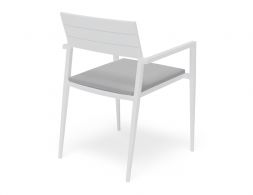 Powdercoat Chair Outdoor Garden White