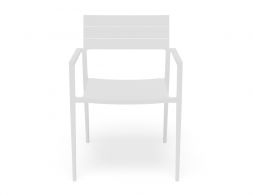 Seat Powdercoat White Garden Outdoor