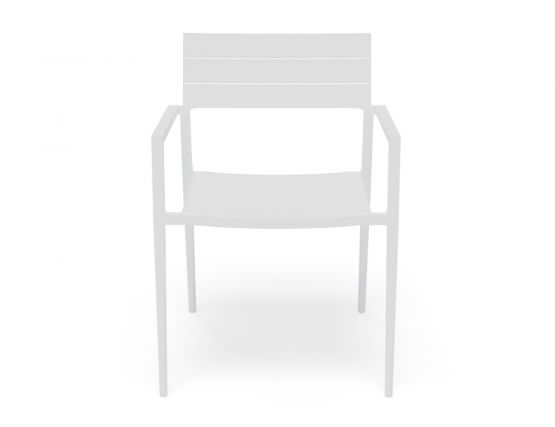 Seat Powdercoat White Garden Outdoor