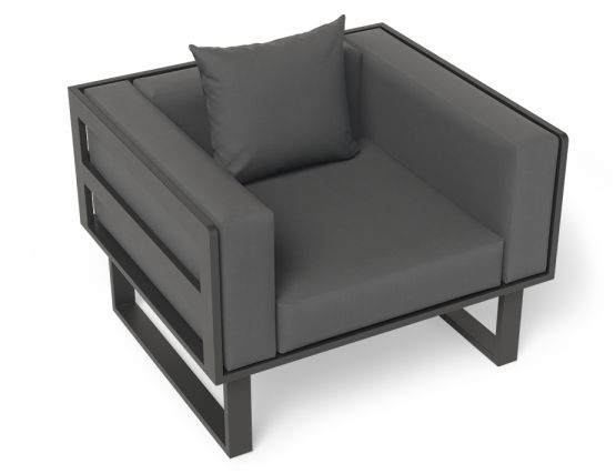 Charcoal Vivara Singlesofa