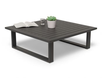 Vivara Outdoor Square Coffee Table Matt Charcoal Aluminium 85x85cm by Bent Design image