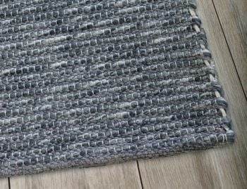 Xylo Natural/Denim Grey Flatweave Wool Rug  image