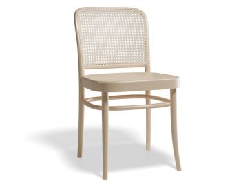 811 Hoffmann Natural Dining Chair with Wood Seat and Cane Backrest by TON image