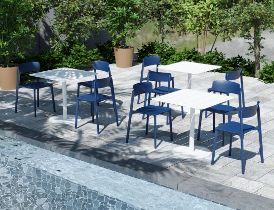 Navy blue on sale outdoor chairs