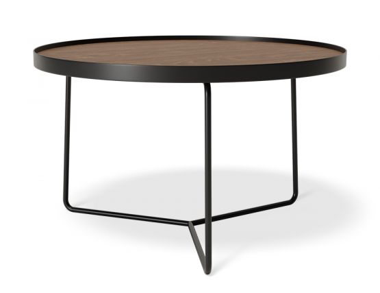 Alora Walnut Top Dark Brown Coffee Table