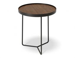 Alora Walnut Top Black Frame