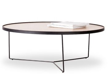 Alora Large Coffee Table European Oak with Black Legs by Bent Design image