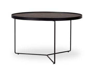 Alora Medium Coffee Table Black Stained American Ash with Black Legs by Bent Design image