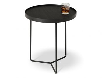 Alora Side Table Black Stained American Ash with Black Legs by Bent Design image