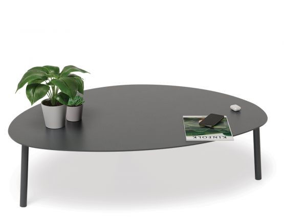 Large Outdoor Table Charcoal Aluminum