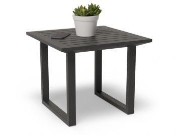 Vivara Outdoor Side Table Matt Charcoal aluminium by Bent Design image