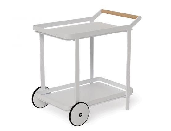 Barcart Modern White Trolley