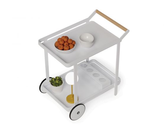 Lux Bar Trolley White