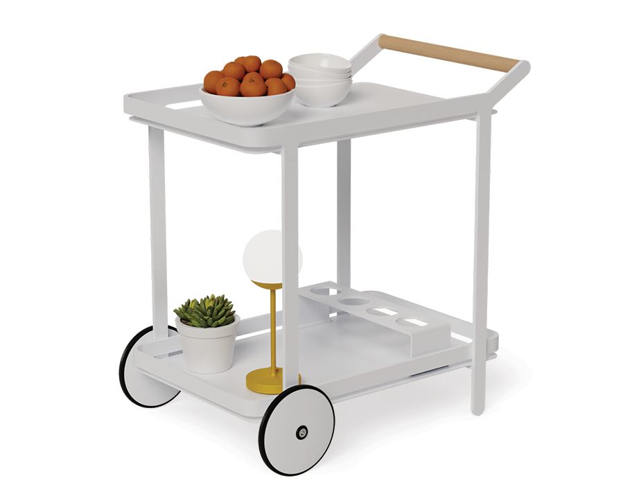 White Outdoor Bar Cart Trolley White Outdoor Bar Cart Trolley, Outdoor Drink Cart