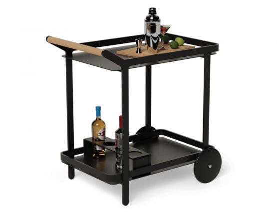 Drinks Trolley Modern Black