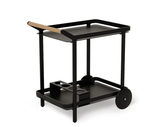 Outdoor Bar Trolley Black