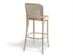 811 Barstool 78cm Caneback Beechnatural Back1