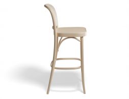 811 Barstool 78cm Caneback Beechnatural Side