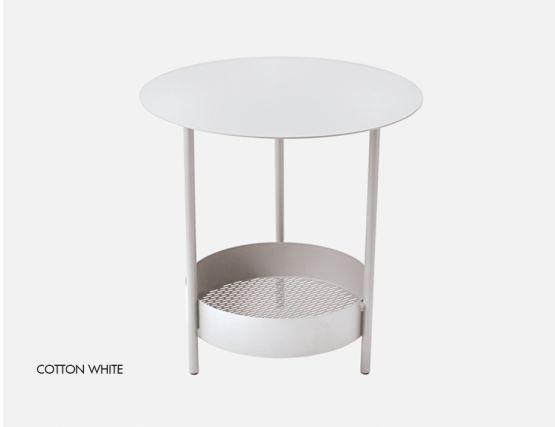 Salsa Side Table Cotton White