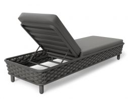 Siano Sun Lounge Charcoal Adjustable Modern