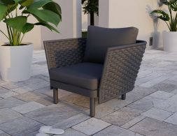 Siano Charcoal Lounge Chair